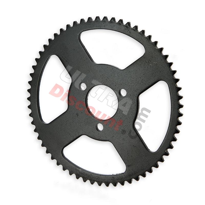 Corona rinforzata per mini moto a 62 denti (passo piccolo), Ricambi Pocket Blata MT4