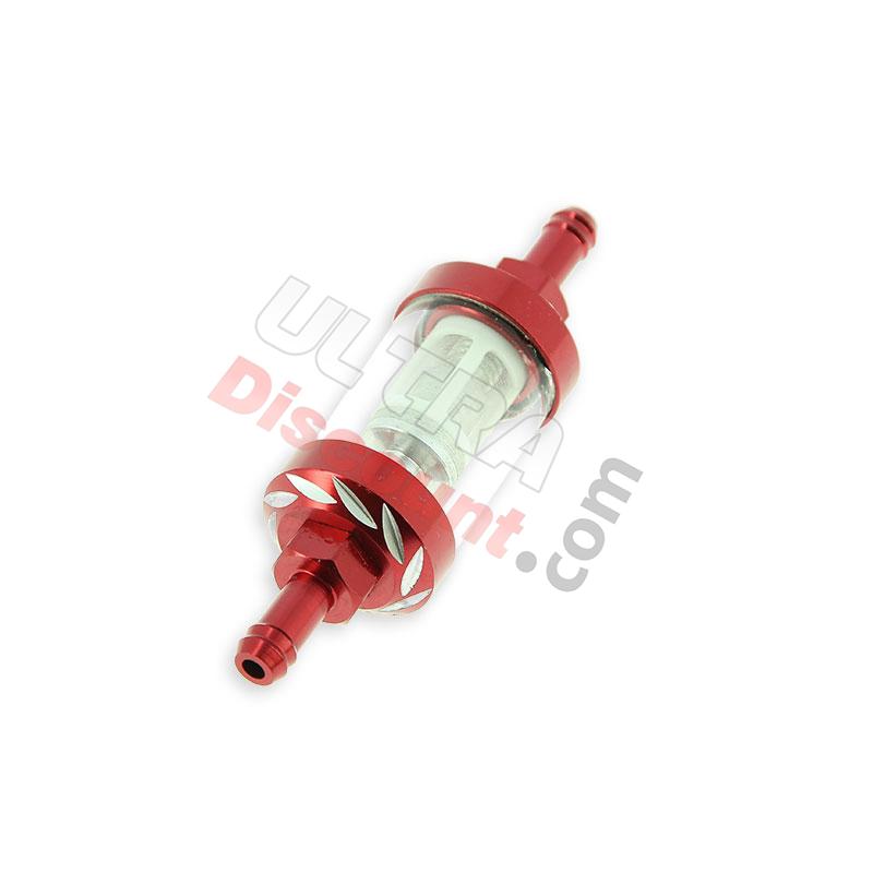 Filtro benzina smontabile di Alta Qualità (tipo 4 Rosso) per Bashan 200cc BS200S3, Ricambi quad Bashan 200cc BS200S3 Filtro benzina smontabile di Alta Qualità (tipo 4 Rosso) per Bashan 200cc BS200S3, Ricambi quad Bashan 200cc BS200S3