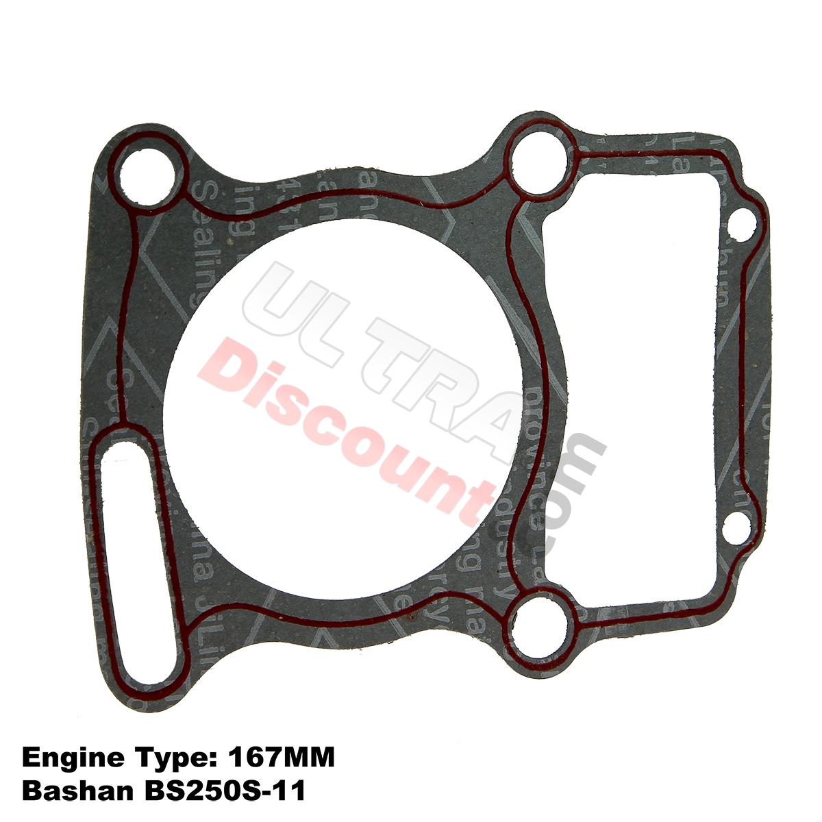 Guarnizione per motore Quad Bashan 250cc (BS250S-11), Ricambi quad Bashan 250cc BS250S11