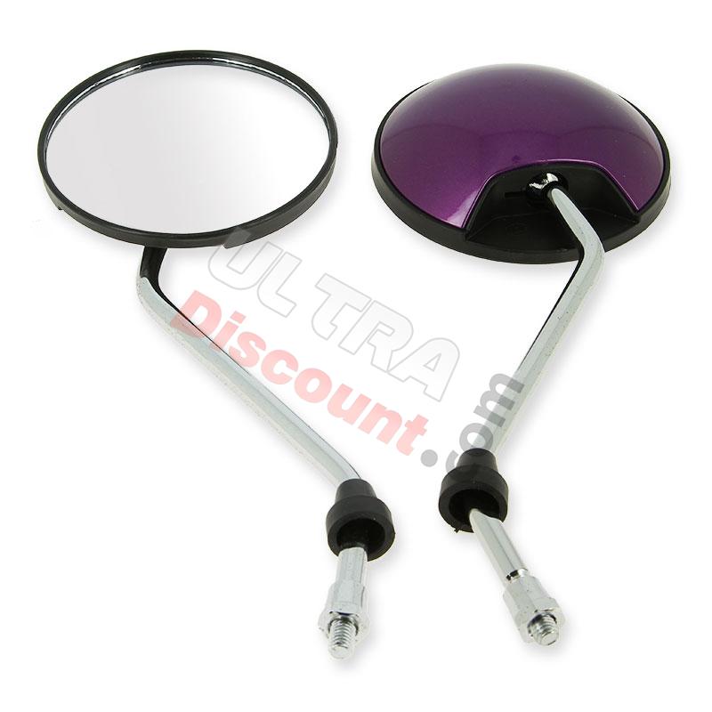 Lotto Specchietto retrovisore per Citycoco - Viola Metalizzato, Ricambi Citycoco