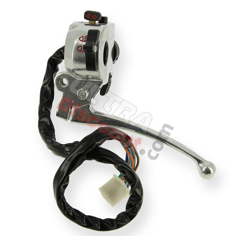 Unità comandi sinistra per Dax 50cc-125cc - Alluminio, Ricambi Dax Skymax Unità comandi sinistra per Dax 50cc-125cc - Alluminio, Ricambi Dax Skymax
