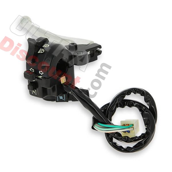 Unità comandi sinistra per Dax 50cc-125cc - Nero de alluminio, Ricambi Dax Skymax Unità comandi sinistra per Dax 50cc-125cc - Nero de alluminio, Ricambi Dax Skymax