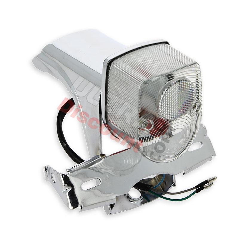 Faro posteriore Tuning per Dax Skyteam Chrome - Trasparente, Ricambi Dax Skymax Faro posteriore Tuning per Dax Skyteam Chrome - Trasparente, Ricambi Dax Skymax
