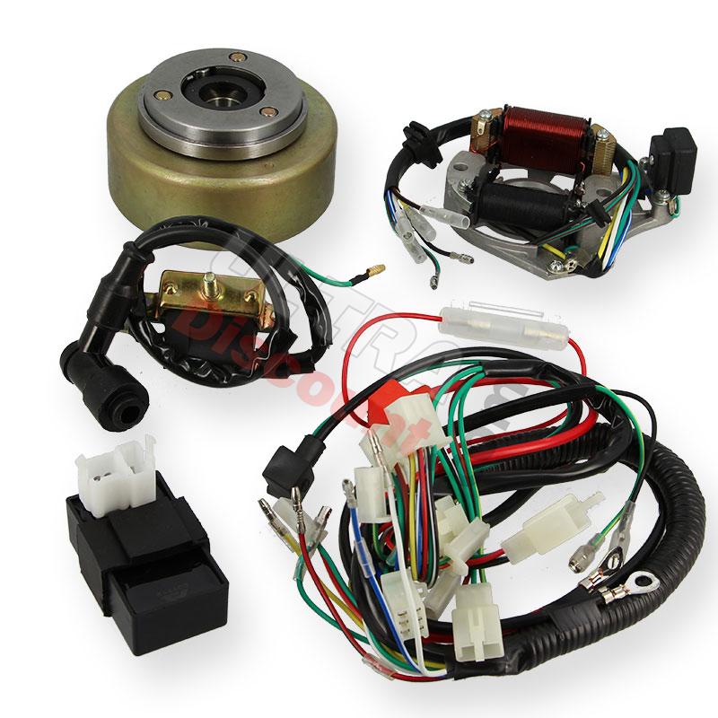 Sistema avviamento completo per Quad 125cc avviamento elettrico, Ricambi Quad 110cc - 125cc Sistema avviamento completo per Quad 125cc avviamento elettrico, Ricambi Quad 110cc - 125cc