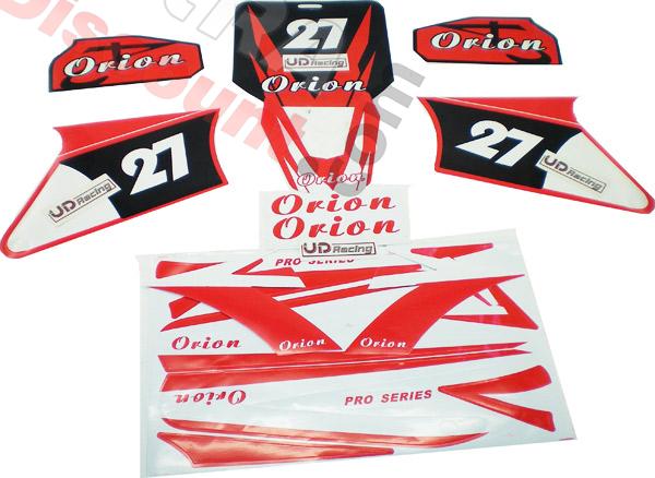Kit decorazioni per Pit Bike AGB27 (rossi), Ricambi Pit Bike