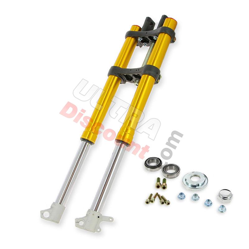 Forcella completa per Pit Bike Alta Gamma (per asse di 12mm, 845 mm), Ricambi Pit Bike