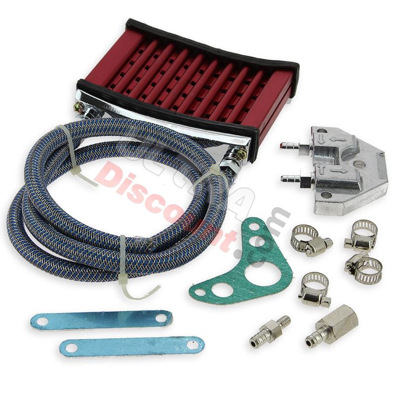Radiatore olio UD Racing per Pit Bike (rosso), Ricambi Pit Bike Radiatore olio UD Racing per Pit Bike (rosso), Ricambi Pit Bike