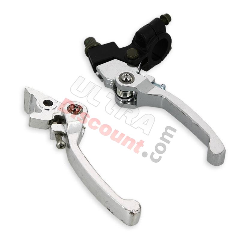 Coppia di leve per Pit Bike in alluminio UD Racing (Alu-Nere), Ricambi Pit Bike Coppia di leve per Pit Bike in alluminio UD Racing (Alu-Nere), Ricambi Pit Bike