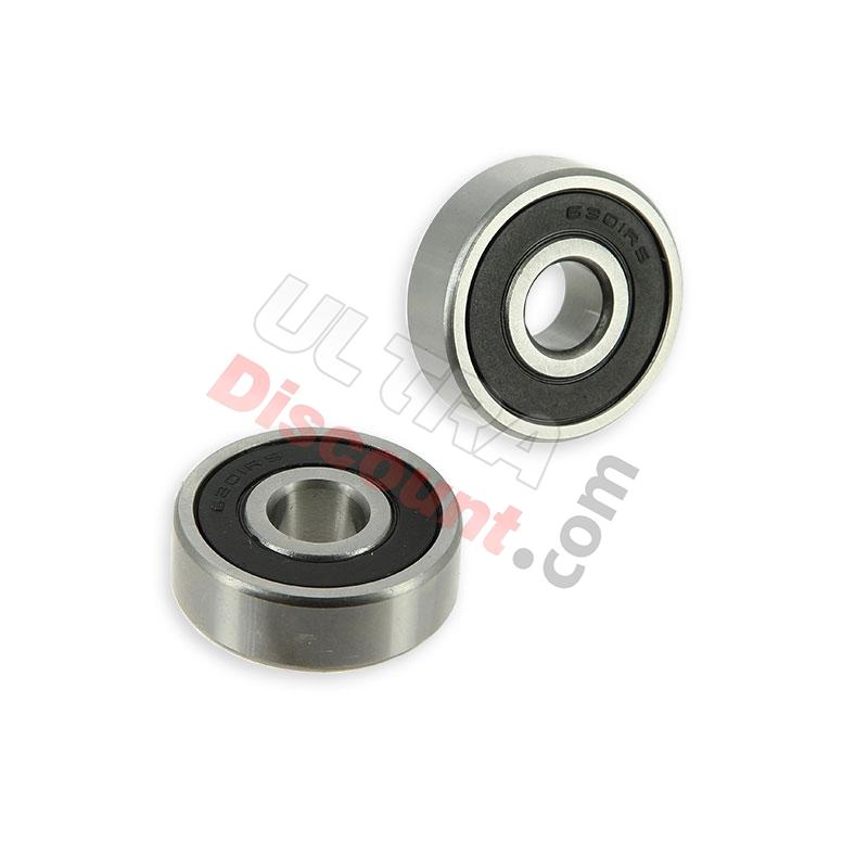 Coppia di cuscinetti per ruota Ø12 per Pit Bike 6301-RS, Ricambi Pit Bike Coppia di cuscinetti per ruota Ø12 per Pit Bike 6301-RS, Ricambi Pit Bike