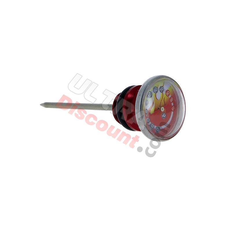 Astina di livello olio ROSSA con indicatore di temperatura 125cc per PBR Skyteam, Ricambi PBR Skyteam ZB Honda