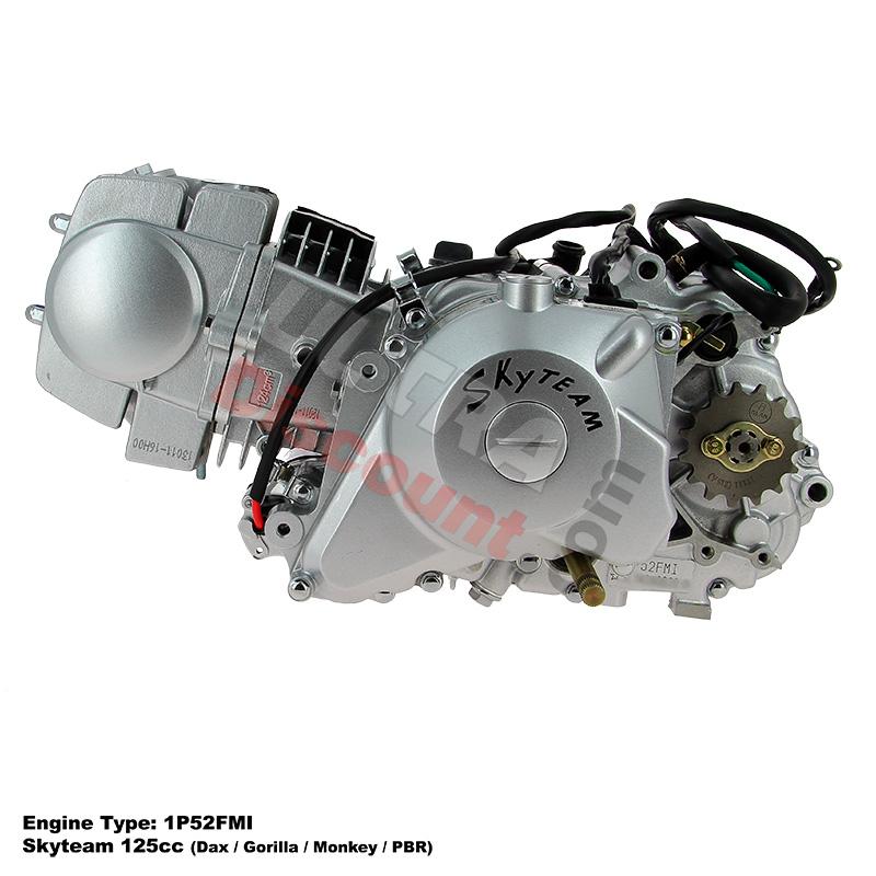 Motore PBR 125cc 1P52FMI con motorino di avviamento elettrico Skyteam (6-6B), Ricambi PBR Skyteam ZB Honda