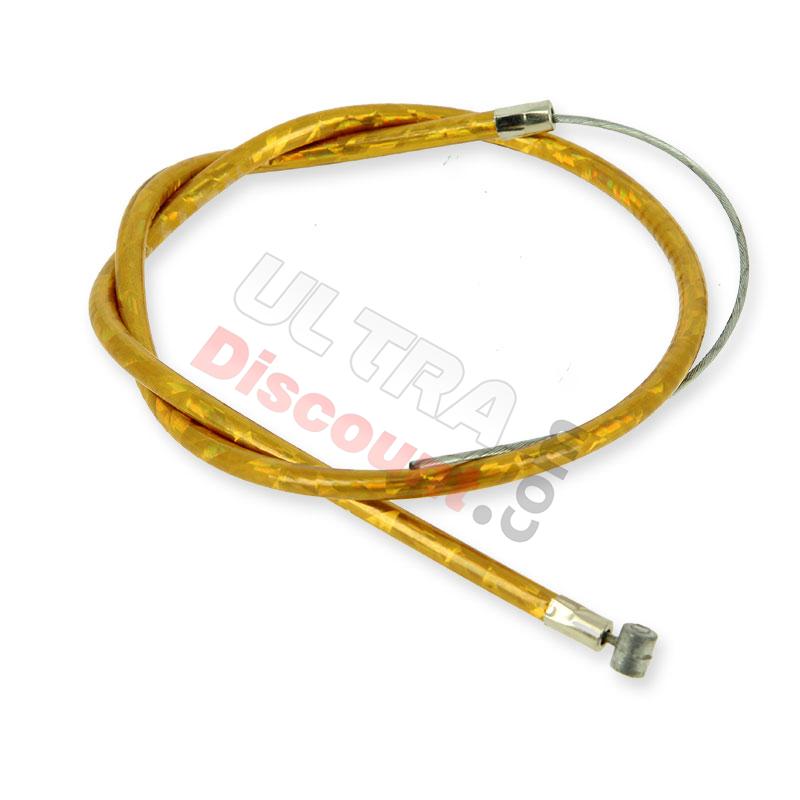 Cavo freno anteriore per mini moto 50cm, Alu (Oro), Ricambi Mini Moto