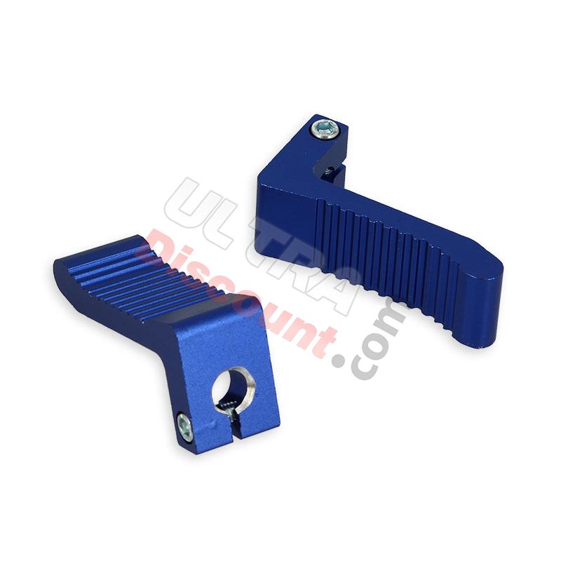 Pedane poggiapiedi in alluminio (blu), Ricambi Mini Moto Pedane poggiapiedi in alluminio (blu), Ricambi Mini Moto
