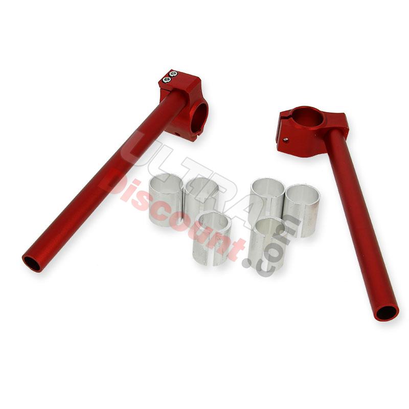 Bracci manubrio Tuning per mini moto (tipo 3, rossi), Ricambi Mini Moto