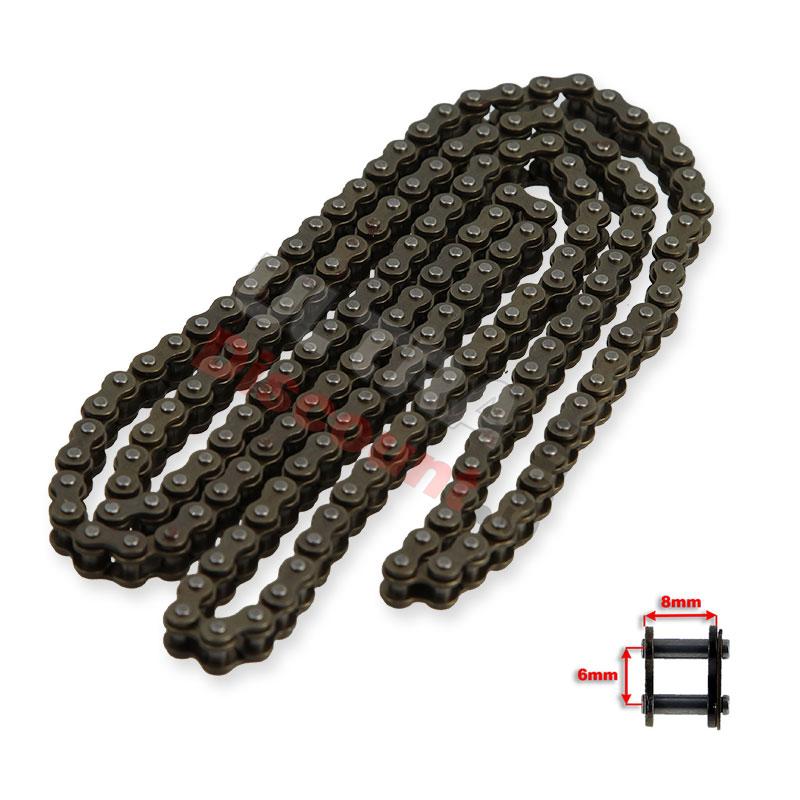Catena Rinforzata per mini moto 83 Maglie Passo piccolo, Ricambi Pocket Blata MT4 Catena Rinforzata per mini moto 83 Maglie Passo piccolo, Ricambi Pocket Blata MT4