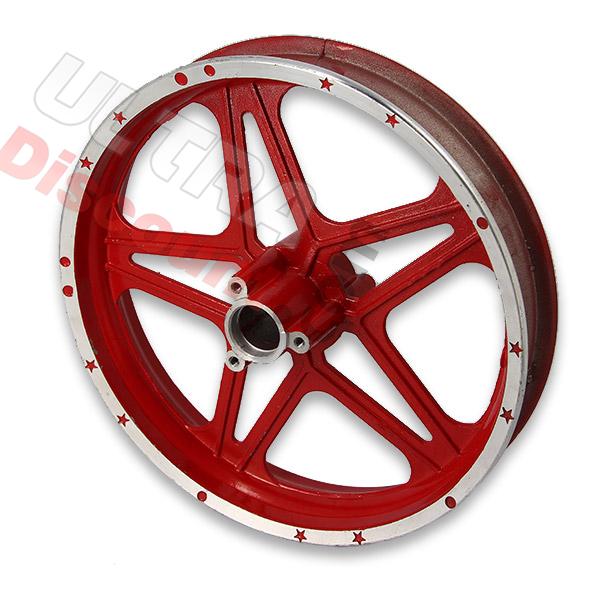 Cerchio posteriore rosso per mini moto cross (10'', tipo 1), Ricambi Mini moto cross Cerchio posteriore rosso per mini moto cross (10'', tipo 1), Ricambi Mini moto cross