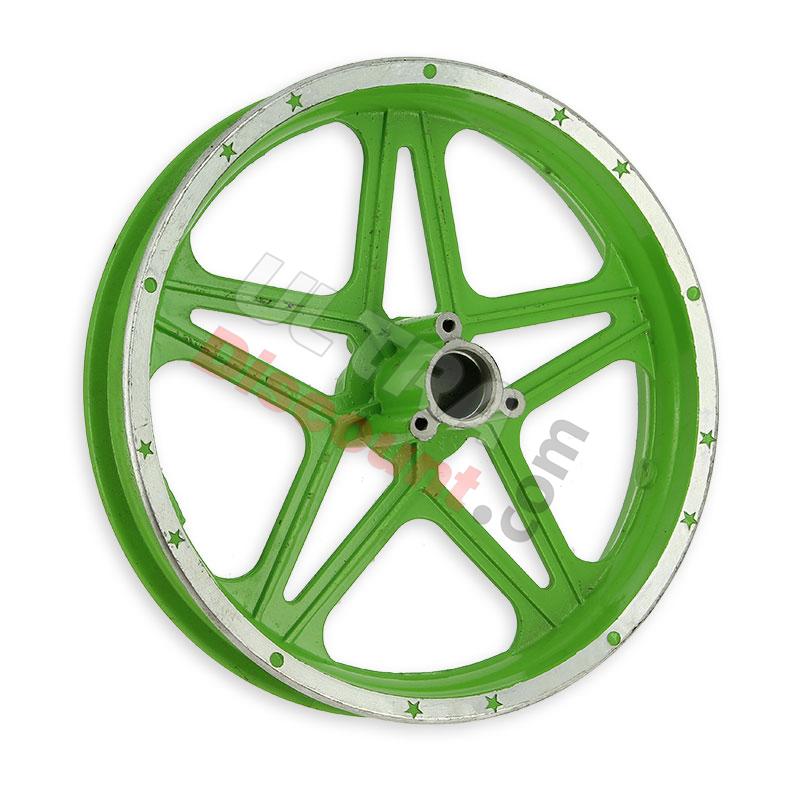 Cerchio posteriore verde per mini moto cross (10'', tipo 1), Ricambi Mini moto cross Cerchio posteriore verde per mini moto cross (10'', tipo 1), Ricambi Mini moto cross