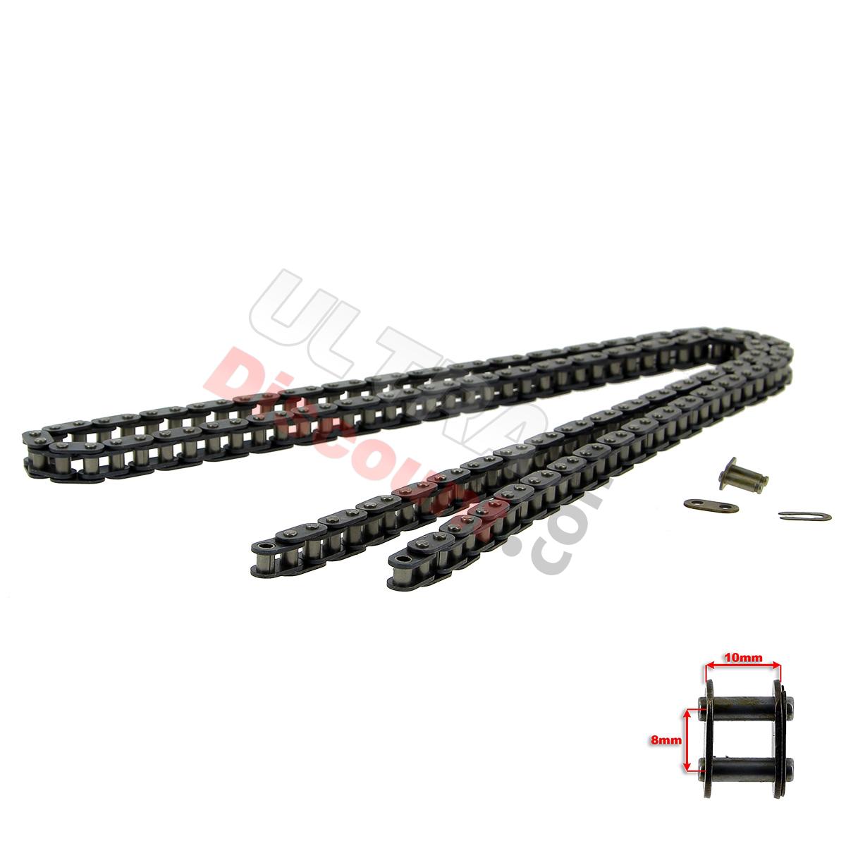 Catena rinforzata 70 Grandi Maglie (tipo TF8), Ricambi Mini moto cross Catena rinforzata 70 Grandi Maglie (tipo TF8), Ricambi Mini moto cross