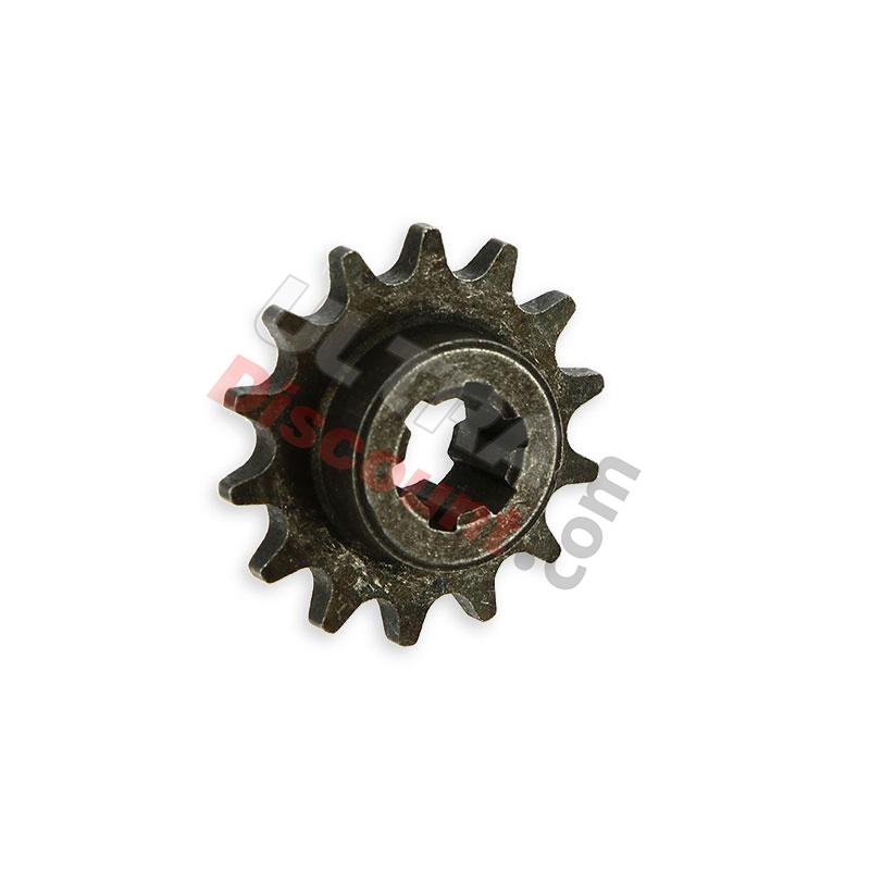 Pignone 14 denti per mini moto cross, Ricambi Mini moto cross Pignone 14 denti per mini moto cross, Ricambi Mini moto cross