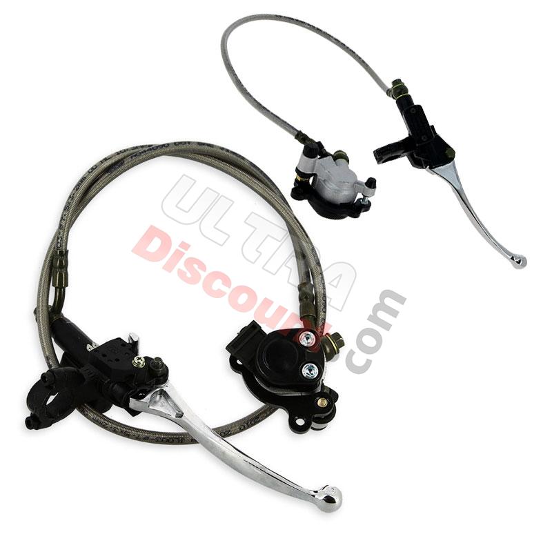 Kit freno idraulico Anteriore + posteriore, Ricambi Mini moto cross Kit freno idraulico Anteriore + posteriore, Ricambi Mini moto cross