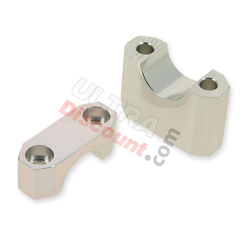 Supporto manubrio per Spy Racing 250F1 (Silver), Ricambi Quad SPY250F1 Supporto manubrio per Spy Racing 250F1 (Silver), Ricambi Quad SPY250F1