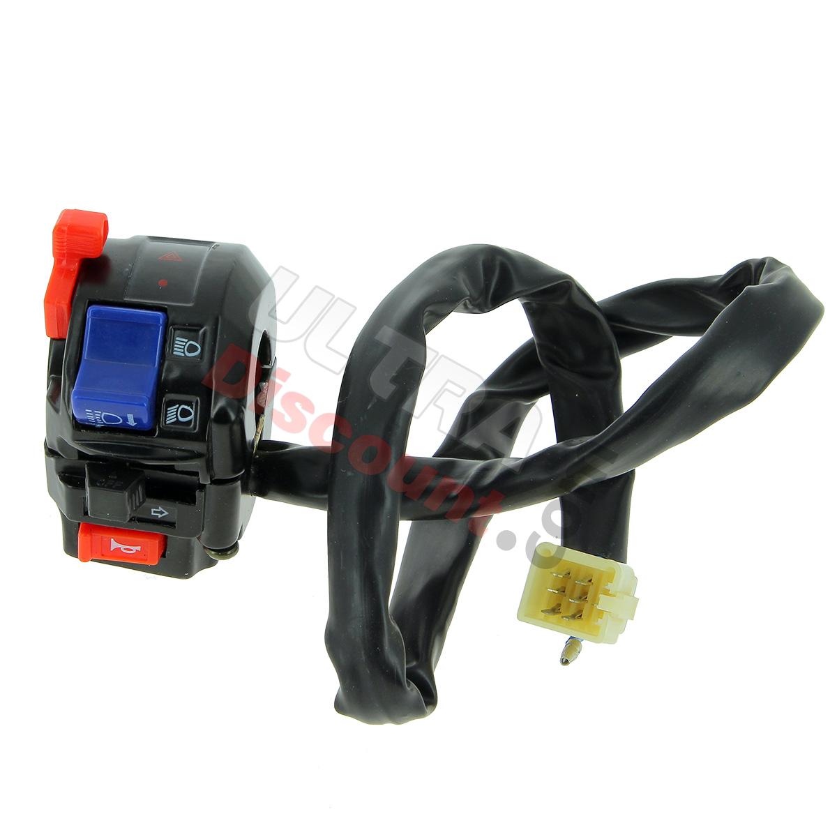Unità comandi sinistra per Quad Shineray 200cc (XY200ST-9), Ricambi Shineray 200 ST9