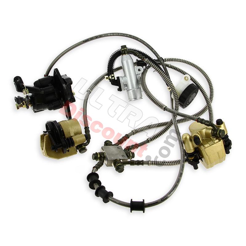 Kit completo freni idraulici per Quad 200cc JYG, Ricambi Quad cinesi 200cc