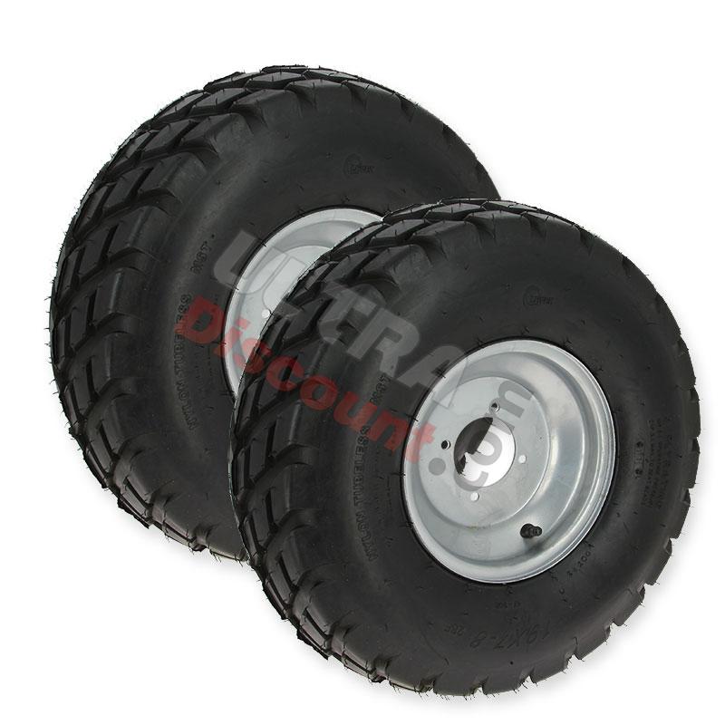Coppia di ruote anteriori per quad 200cc JYG, Ricambi Quad cinesi 200cc Coppia di ruote anteriori per quad 200cc JYG, Ricambi Quad cinesi 200cc