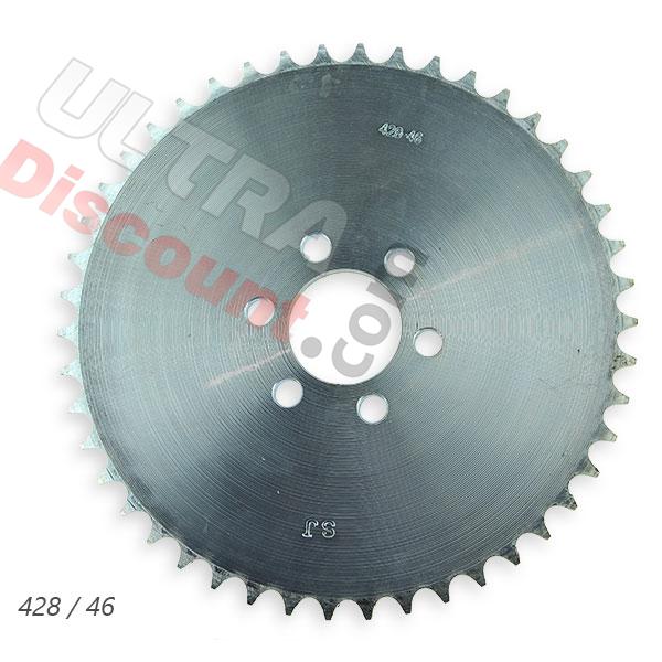 Corona 46 denti per quad shineray 200cc STIIE (H428), Ricambi Shineray 200STIIE e STIIEB Corona 46 denti per quad shineray 200cc STIIE (H428), Ricambi Shineray 200STIIE e STIIEB