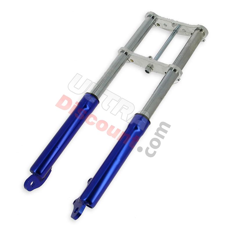 Forcella per mini moto Supermotard blu, Ricambi pocket supermoto