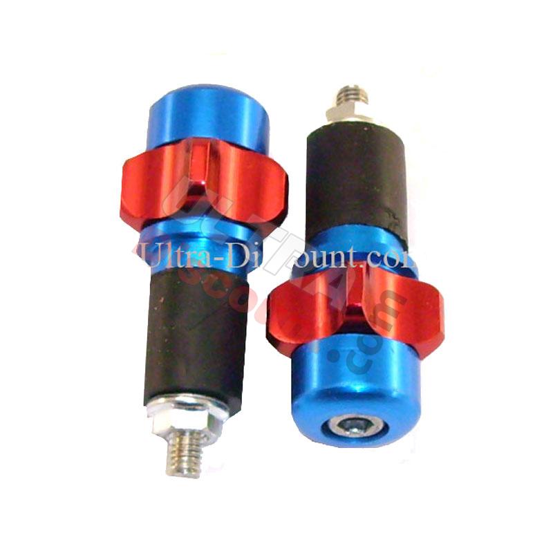 Tappi protezione maniglia Rosso-Blu foncé (tipo 2), Ricambi pocket supermoto