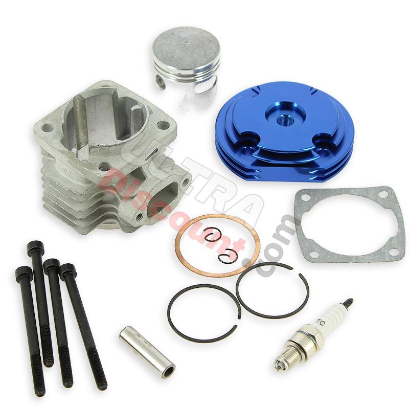 Kit 53cc 4 transferts asse di 10 mm (tipo B, Blu), Ricambi pocket supermoto Kit 53cc 4 transferts asse di 10 mm (tipo B, Blu), Ricambi pocket supermoto