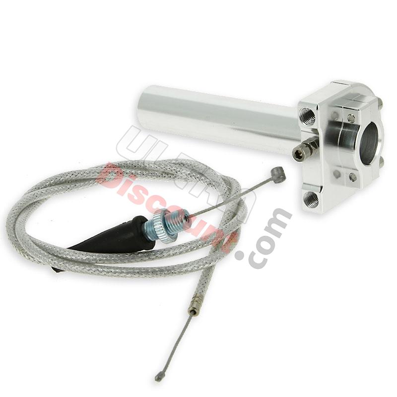Manopola acceleratore rapida di qualità (Alu) + Cavo, Ricambi pocket supermoto