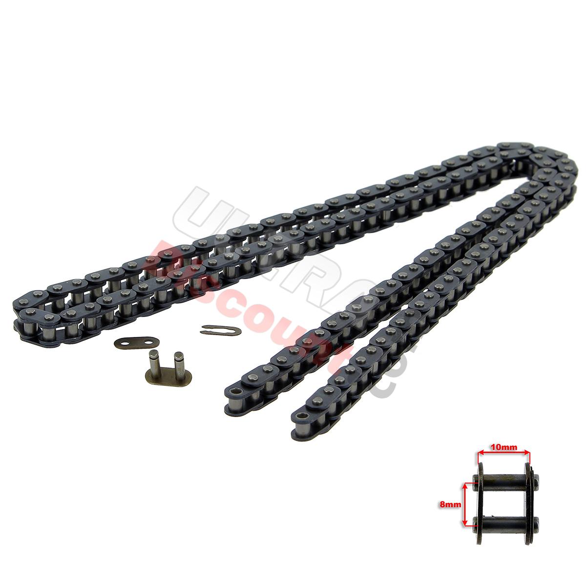 Catena rinforzata 64 Grandi Maglie per mini moto (tipo TF8), Ricambi pocket supermoto Catena rinforzata 64 Grandi Maglie per mini moto (tipo TF8), Ricambi pocket supermoto
