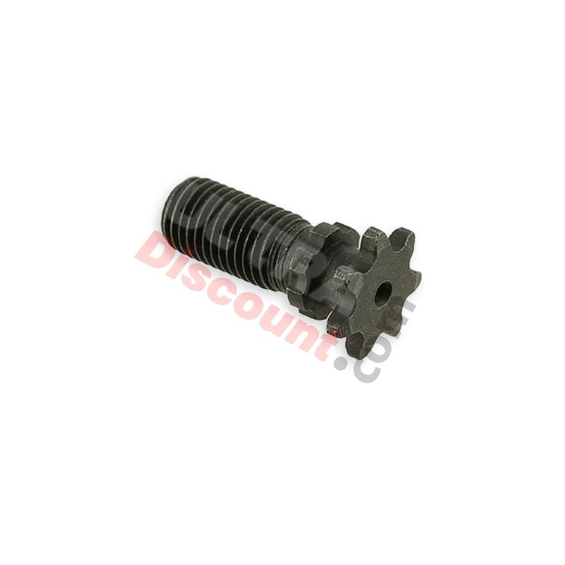 Pignone rinforzato 7 denti a passo Americano (10mm, passo picolo), Ricambi pocket supermoto Pignone rinforzato 7 denti a passo Americano (10mm, passo picolo), Ricambi pocket supermoto
