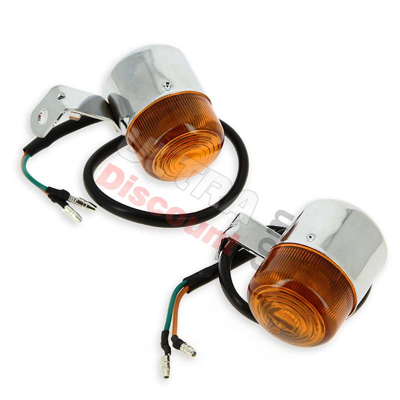 Indicatori di direzione Tuning Anteriori - Posteriori per T-REX 50cc - 125cc Rossi, Ricambi Trex Skyteam