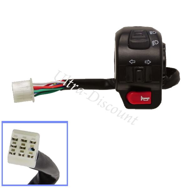 Unità comandi sinistra per scooter Baotian BT49QT-12, Ricambi Baotian BT49QT-12 Unità comandi sinistra per scooter Baotian BT49QT-12, Ricambi Baotian BT49QT-12