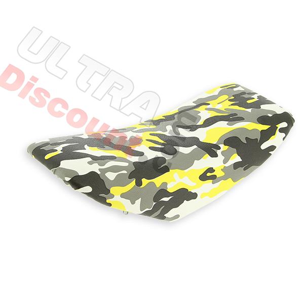 Sella mimetica gialla per supermotard, Ricambi pocket supermoto