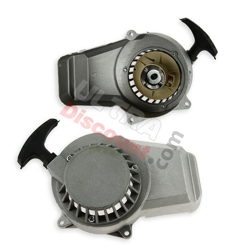 Avviamento a strappo in alluminio + Pignone in alluminio per mini quad, Ricambi mini quad Avviamento a strappo in alluminio + Pignone in alluminio per mini quad, Ricambi mini quad