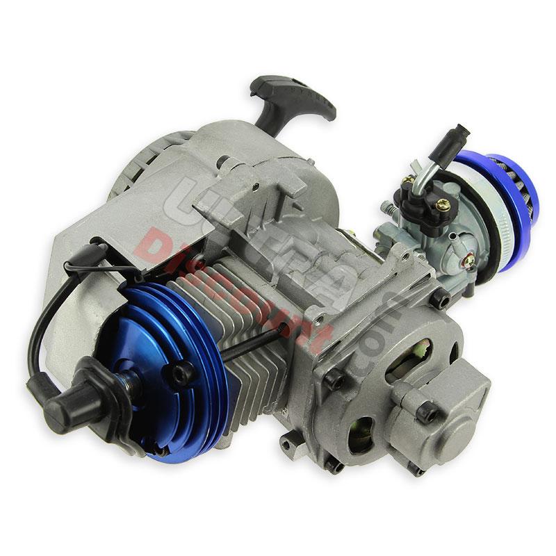 Motore 53cc per mini moto UD Racing blu(tipo2), Ricambi mini quad Motore 53cc per mini moto UD Racing blu(tipo2), Ricambi mini quad