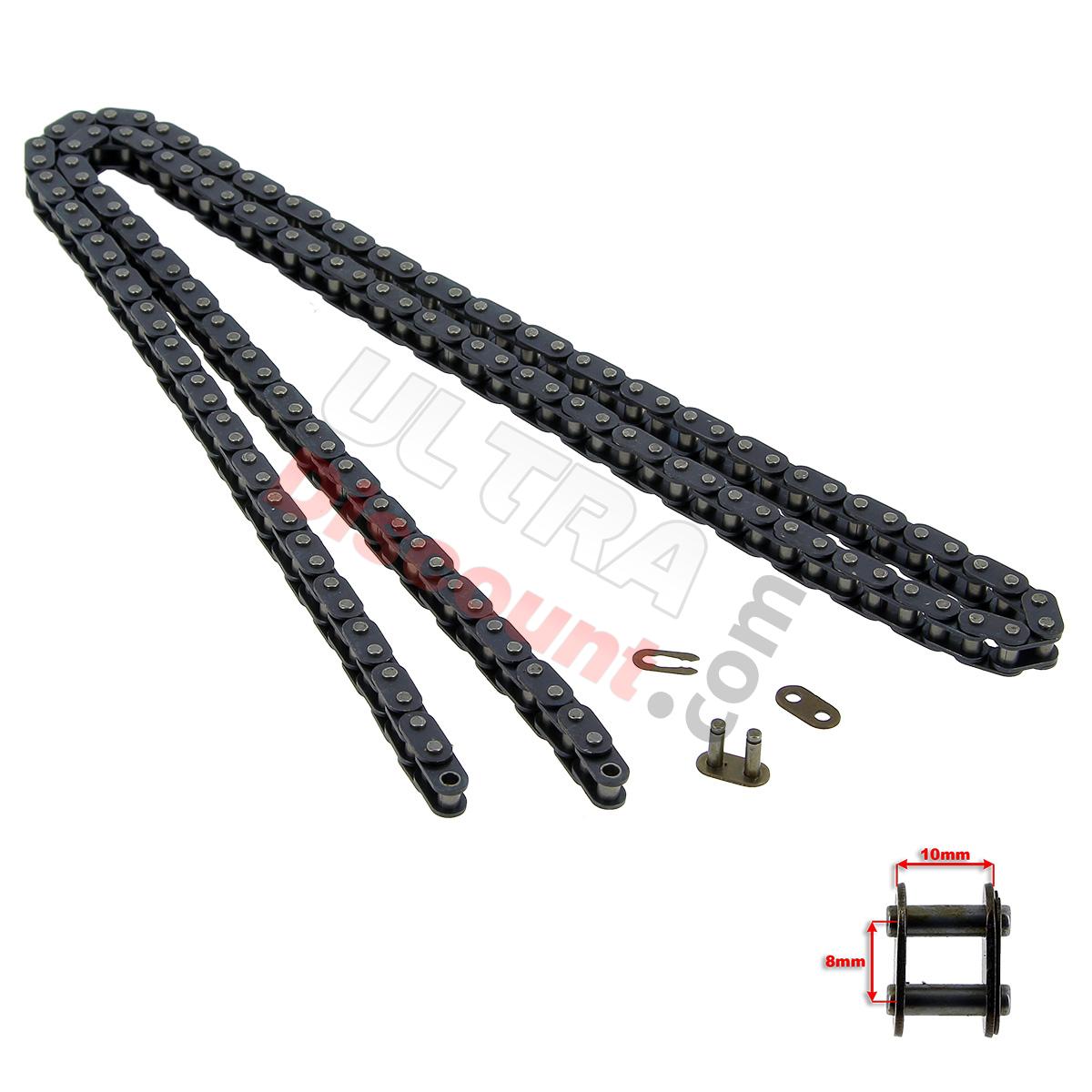 Catena rinforzata 72 Grandi Maglie (tipo TF8), Ricambi mini quad Catena rinforzata 72 Grandi Maglie (tipo TF8), Ricambi mini quad