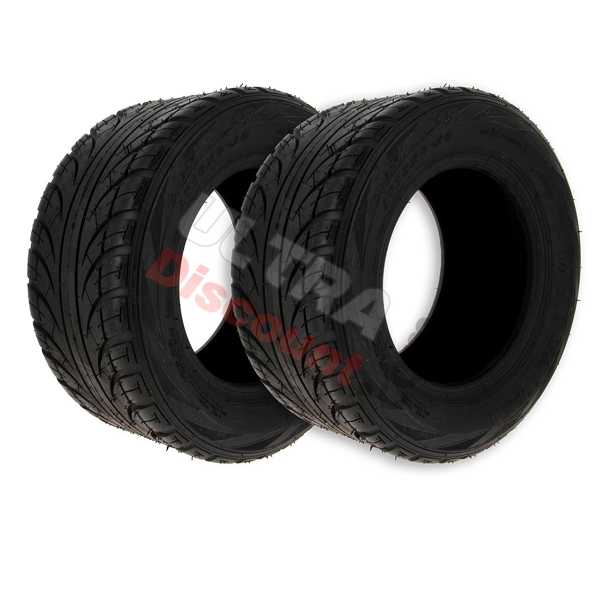 Coppia di pneumatici anteriori 205-50-10 per Quad Shineray 250 STIXE ST9E, Ricambi quad 250cc STIXE ST9E