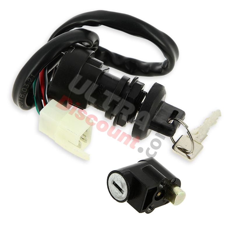Comando avviamento-spegnimento + Blocchetto accensione completo per Quad 300cc ST-5E, Ricambi Quad Shineray 300 Comando avviamento-spegnimento + Blocchetto accensione completo per Quad 300cc ST-5E, Ricambi Quad Shineray 300
