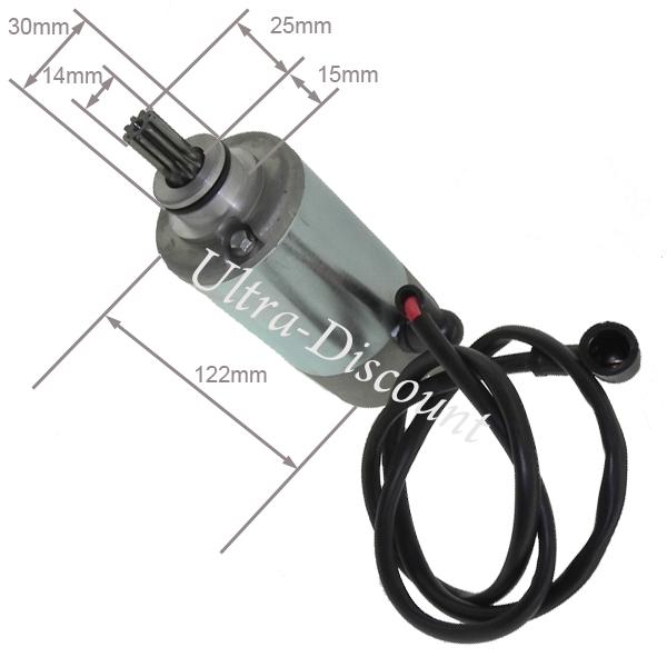 Motorino di avviamento per Quad Bashan 300cc (BS300S-18), Ricambi quad Bashan 300cc BS300S18 Motorino di avviamento per Quad Bashan 300cc (BS300S-18), Ricambi quad Bashan 300cc BS300S18