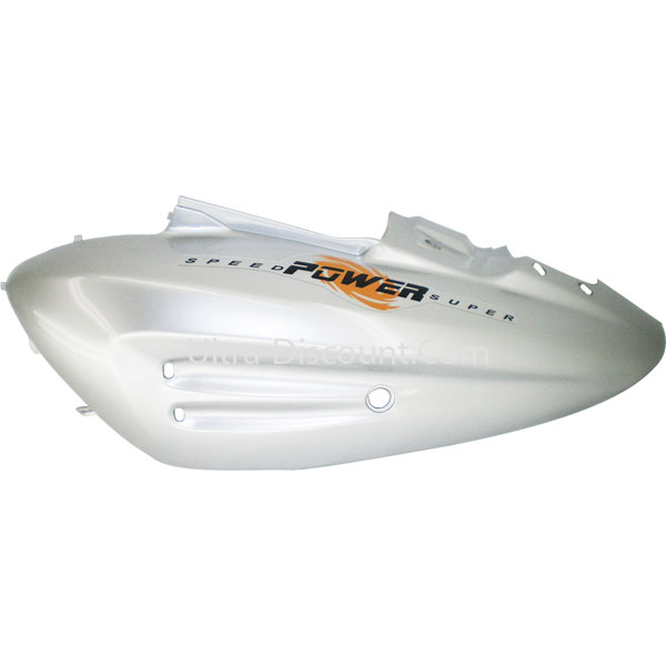 Carena fianco sinistro per scooter Jonway YY50QT-28B (grigio-arancio, tipo1), Ricambi Scooter Jonway