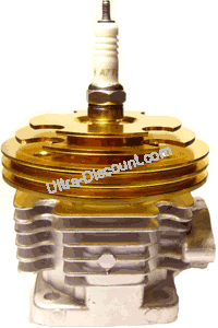 Kit 53cc 4 transferts asse di 10 mm (tipo B, oro), Ricambi Mini moto cross Kit 53cc 4 transferts asse di 10 mm (tipo B, oro), Ricambi Mini moto cross