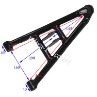 Triangolo sospensione inferiore sinistra per quad 200cc Shineray (345mm)