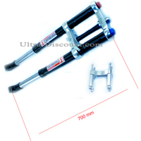 Forcella completa per Pit Bike (alta gamma, nera, 700mm) Bilder 2