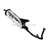Marmitta per scooter Baotian BT49QT-9 (tipo 2), Ricambi Baotian BT49QT-9