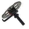 Albero di avviamento con pignone per scooter Jonway 125cc (YY125T), Ricambi Scooter Jonway
